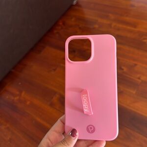 iPhone 13 Pro Max bubblegum pink loopy case